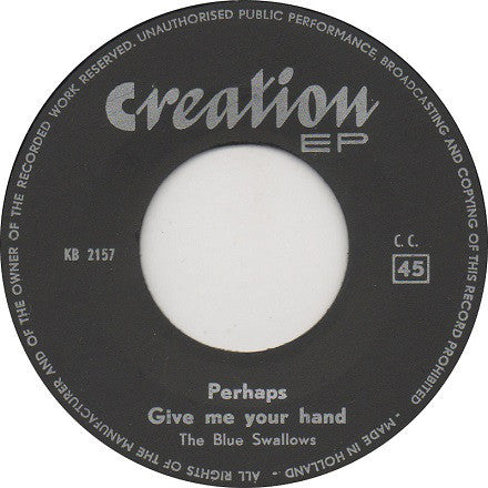 Blue Swallows - Perhaps 23769 Vinyl Singles EP Vinyl Zeer Goed / Hoesje Generic "VINYLSINGLES.NL"