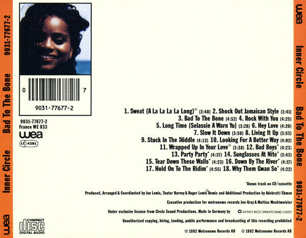 Inner Circle - Bad To The Bone (CD) 70752 Compact Disc Goede Staat