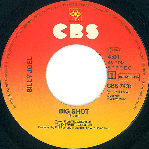 Billy Joel - Big Shot 38722