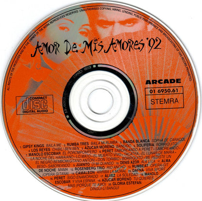 Various - Amor De Mis Amores '92 (CD) 70722 Compact Disc Goede Staat