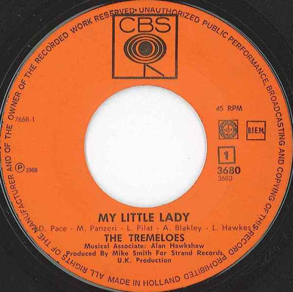 Tremeloes - My Little Lady 42661 vinylsingle Vinyl Goed / Hoes Generic
