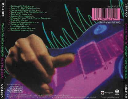 Dire Straits - Money For Nothing (CD) 70747 Compact Disc Goede Staat