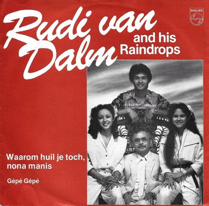 Rudi van Dalm And His Raindrops - Waarom Huil Je Toch, Nona Manis 41798 Vinyl Singles Vinyl Goed / Hoes Goed