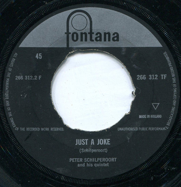Peter Schilperoort Quintet - Just A Joke 05761 Vinyl Singles Vinyl Goed / Hoes Generic