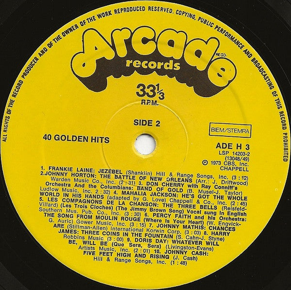 Various - 40 Golden Hits (LP) 50441 Vinyl LP JUKEBOXSINGLES.NL   