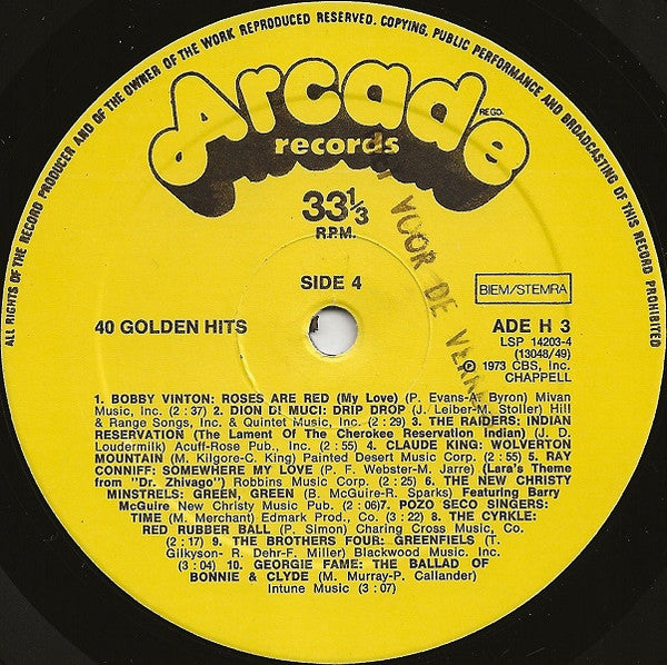 Various - 40 Golden Hits (LP) 50441 Vinyl LP JUKEBOXSINGLES.NL   