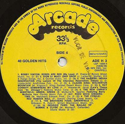 Various - 40 Golden Hits (LP) 50441 Vinyl LP JUKEBOXSINGLES.NL   