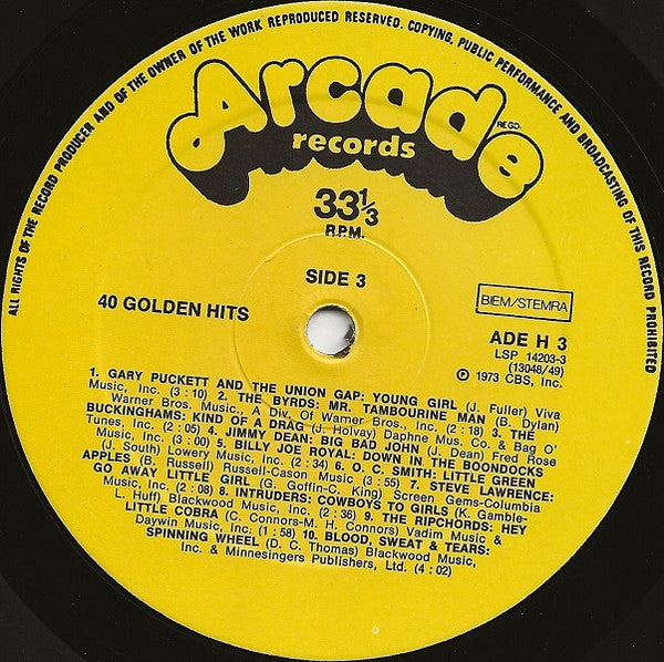 Various - 40 Golden Hits (LP) 50441 Vinyl LP JUKEBOXSINGLES.NL   