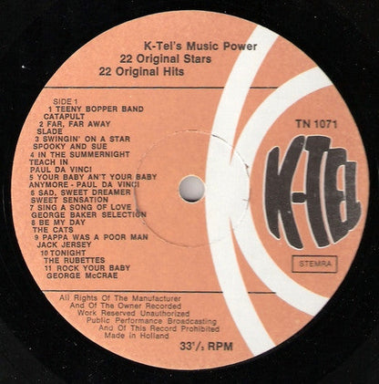 Various - K-Tel's Music Power (LP) 49253 Vinyl LP JUKEBOXSINGLES.NL   