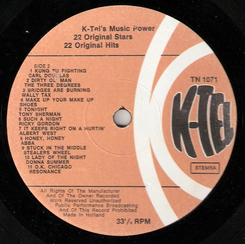 Various - K-Tel's Music Power (LP) 49253 Vinyl LP JUKEBOXSINGLES.NL   