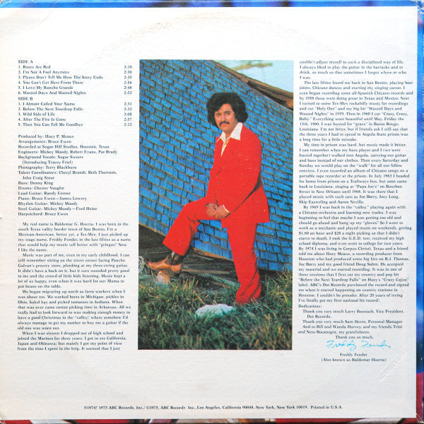 Freddy Fender – Before The Next Teardrop Falls (LP) 49581