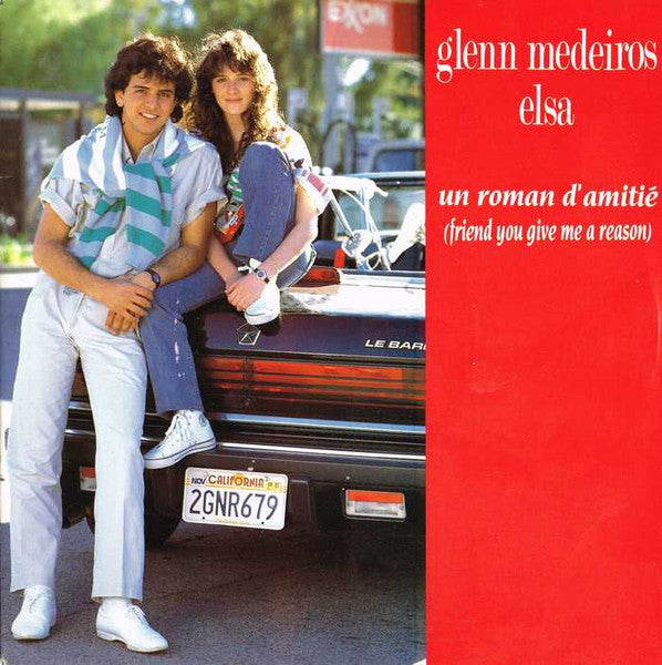 Glenn Medeiros En Duo Avec Elsa - Un Roman D'amitié 41308 Vinyl Singles Vinyl Goed / Hoes Goed