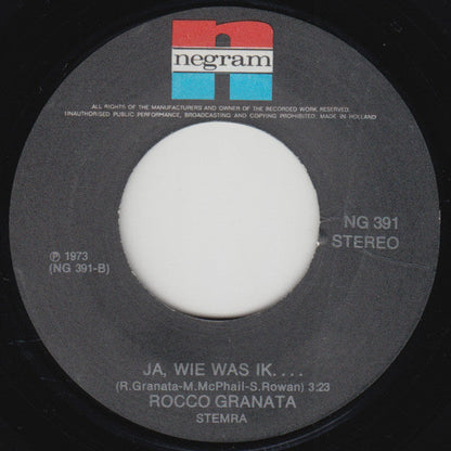 Rocco Granata - Daar Gaat Mijn Grootpapa 43071 Vinyl Singles Vinyl Goed / Hoes Sticker