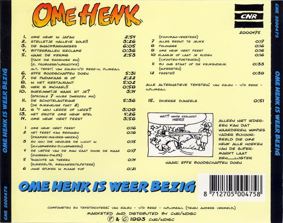 Ome Henk - Ome Henk Is Weer Bezig (CD) 70498 Compact Disc Goede Staat
