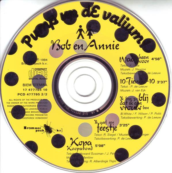 Paul de Leeuw / Bob De Rooy En Annie De Rooy - ParaCDmol / Pump Up De Valium! (CD) 71186 Compact Disc 2x Goede Staat