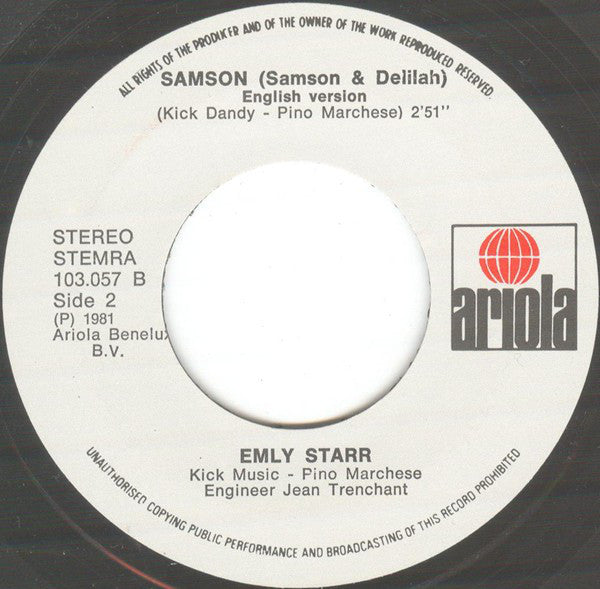 Emly Starr - Samson 30680 Vinyl Singles Vinyl Zeer Goed / Hoesje Goed "VINYLSINGLES.NL"