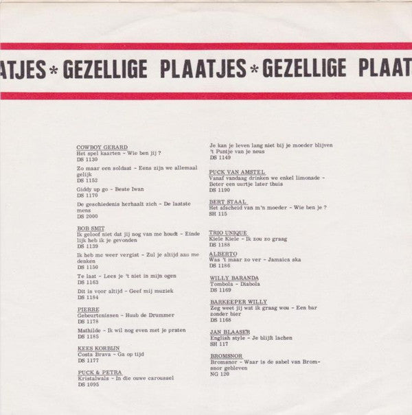 Bob Smit En Het Duke City Sextet - Ik Ben Je Kwijt 23037 Vinyl Singles Vinyl Zeer Goed / Hoesje Goed "VINYLSINGLES.NL"