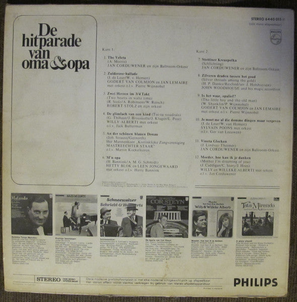 Various - De Hitparade Van Oma En Opa (LP) 46584 Vinyl LP Hoes: Goede Staat / Vinyl: Goede Staat   