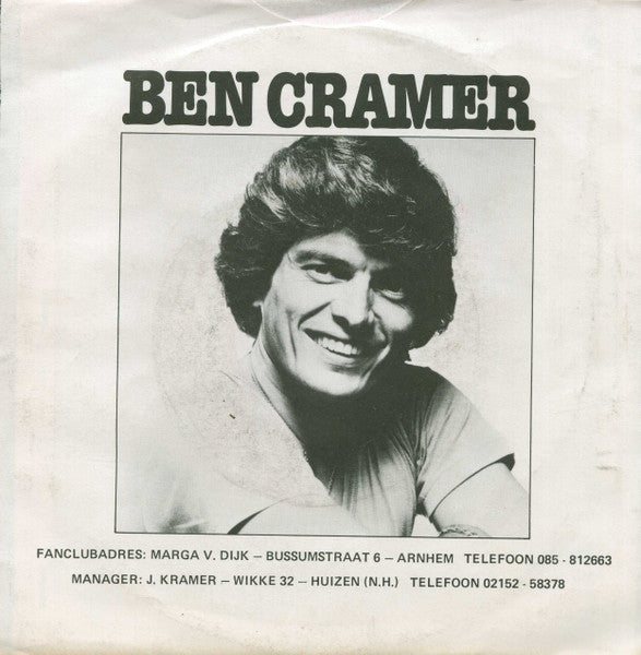 Ben Cramer - Oh Luister Toch 17434 Vinyl Singles Vinyl Goed / Hoes Goed