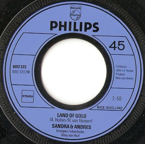 Sandra & Andres - Aime-Moi (Love Me) 16366 Vinyl Singles Vinyl Goed / Hoes Goed