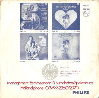 Sandra & Andres - Aime-Moi (Love Me) 16366 Vinyl Singles Vinyl Goed / Hoes Goed