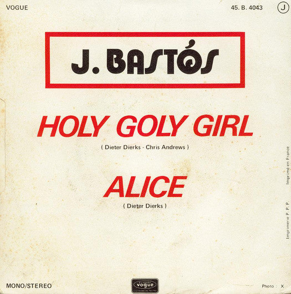 Juan Bastos - Holy Goly Girl 19848
