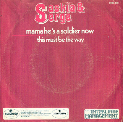 Saskia & Serge - Mama He's A Soldier Now 41920 Vinyl Singles Vinyl Goed / Hoes Goed