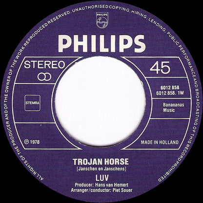 Luv' - Trojan Horse 18253 Vinyl Singles Vinyl Goed / Hoes Generic