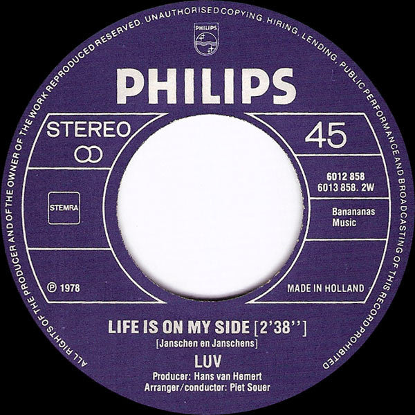 Luv' - Trojan Horse 18253 Vinyl Singles Vinyl Goed / Hoes Generic