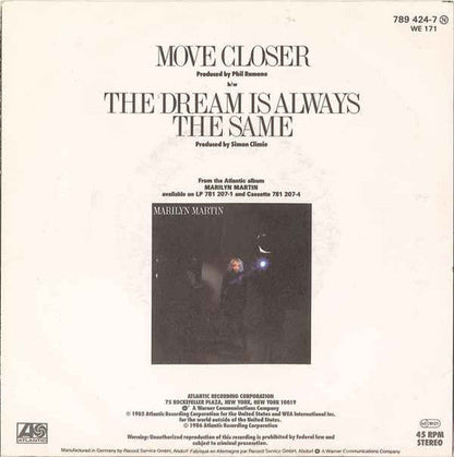 Marilyn Martin - Move Closer 42751 vinylsingle Vinyl Goed / Hoes Goed