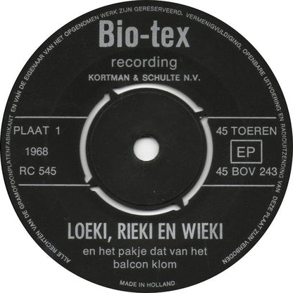 No Artist - Loeki, Rieki En Wieki - Het Zwemmende Pakje 42702b Vinyl Singles Vinyl Goed / Hoes Redelijk