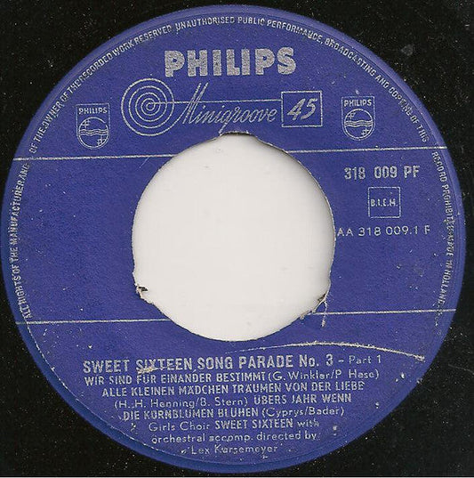 Sweet Sixteen – Sweet Sixteen Song Parade Nr. 3 38224