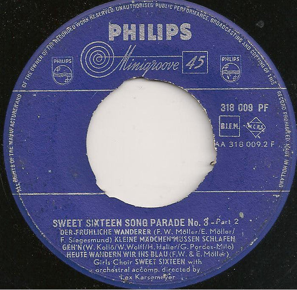 Sweet Sixteen – Sweet Sixteen Song Parade Nr. 3 38224