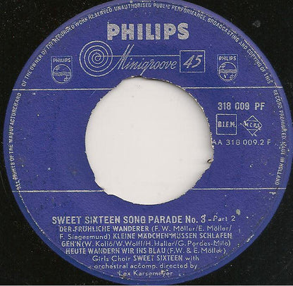 Sweet Sixteen – Sweet Sixteen Song Parade Nr. 3 38224