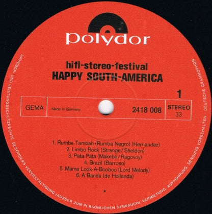 Various - Hifi-Stereo-Festival - Happy South-America (LP) 46231b Vinyl LP Vinyl Goed / Hoes Redelijk