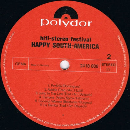 Various - Hifi-Stereo-Festival - Happy South-America (LP) 46231b Vinyl LP Vinyl Goed / Hoes Redelijk