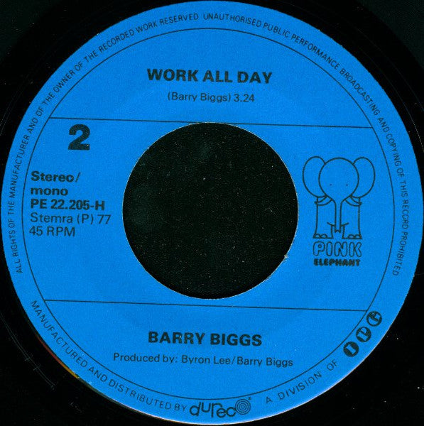 Barry Biggs - Side Show 29398 Vinyl Singles Vinyl Zeer Goed / Hoesje Goed "VINYLSINGLES.NL"
