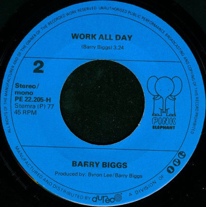 Barry Biggs - Side Show 29398 Vinyl Singles Vinyl Zeer Goed / Hoesje Goed "VINYLSINGLES.NL"