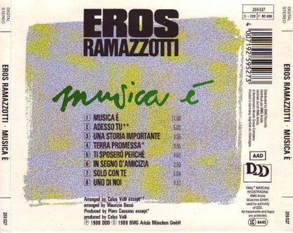 Eros Ramazzotti - Musica É (CD) 70921 Compact Disc Goede Staat