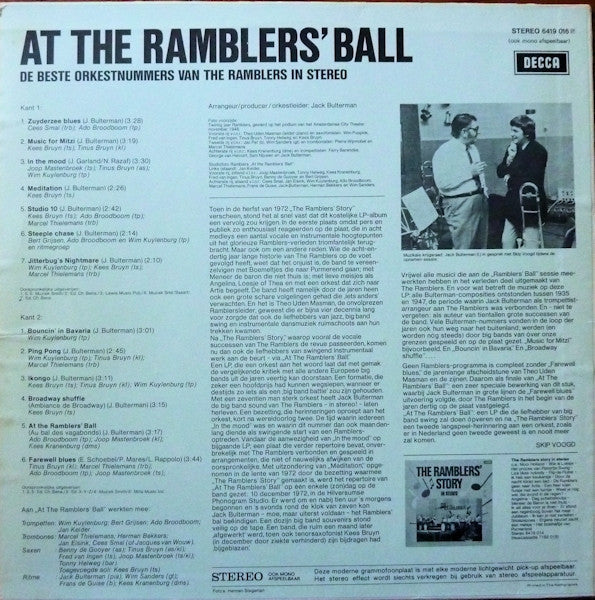 Ramblers - At The Ramblers' Ball  (LP) 43478 Vinyl LP JUKEBOXSINGLES.NL   