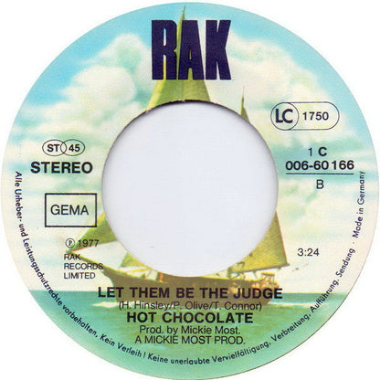 Hot Chocolate - Put Your Love In Me Vinyl Singles Vinyl Zeer Goed / Hoesje Goed "VINYLSINGLES.NL"