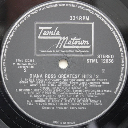Diana Ross – Diana Ross' Greatest Hits (LP) 46636
