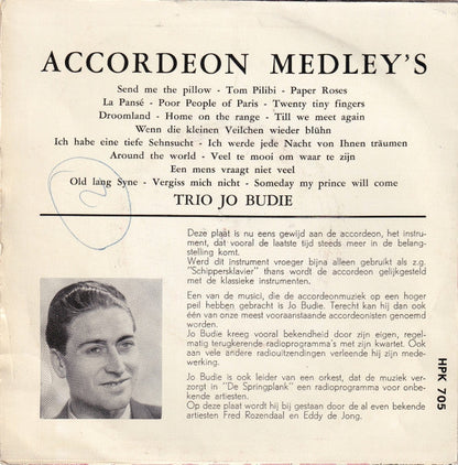 Trio Jo Budie - Accordeon Medley's 42182 Vinyl Singles Vinyl Goed / Hoes Goed