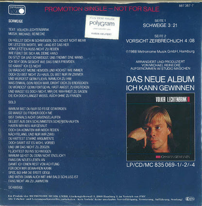 Volker Lechtenbrink - Schweige 23214