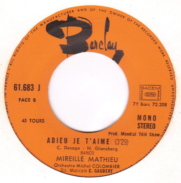 Mireille Mathieu - J'étais Si Jeune 29818