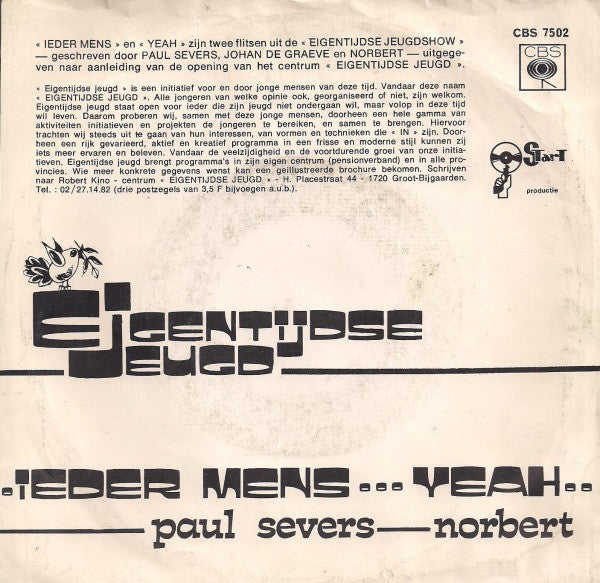 Paul Severs / Norbert - Every Person / Yeah 23922