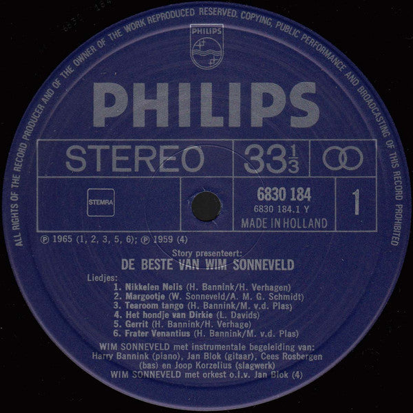 Wim Sonneveld – Story präsentiert: Das Beste von Wim Sonneveld (LP) 41944