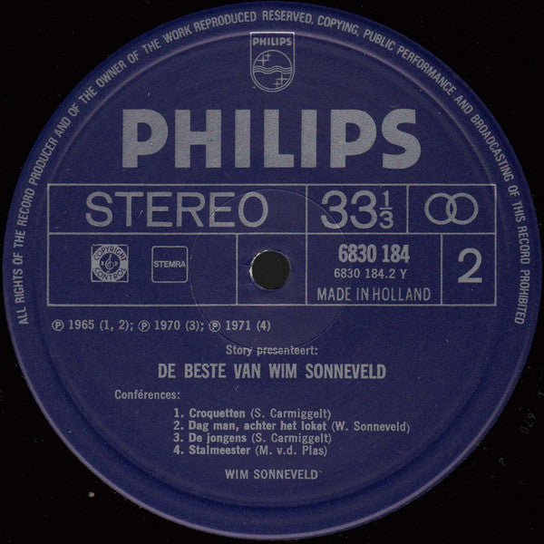 Wim Sonneveld – Story präsentiert: Das Beste von Wim Sonneveld (LP) 41944