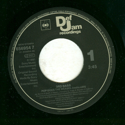 3. Bass - Pop Goes The Weasel 12567