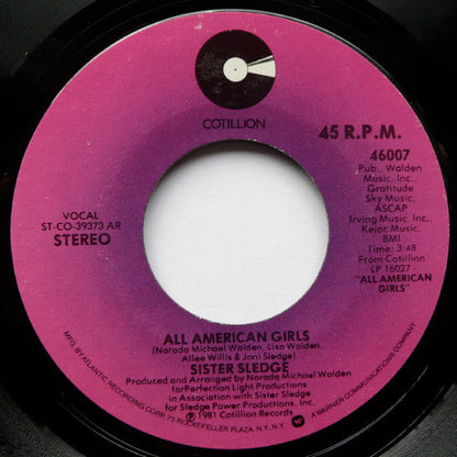Sister Sledge - All American Girls 41490 Vinyl Singles Vinyl Goed / Hoes Generic